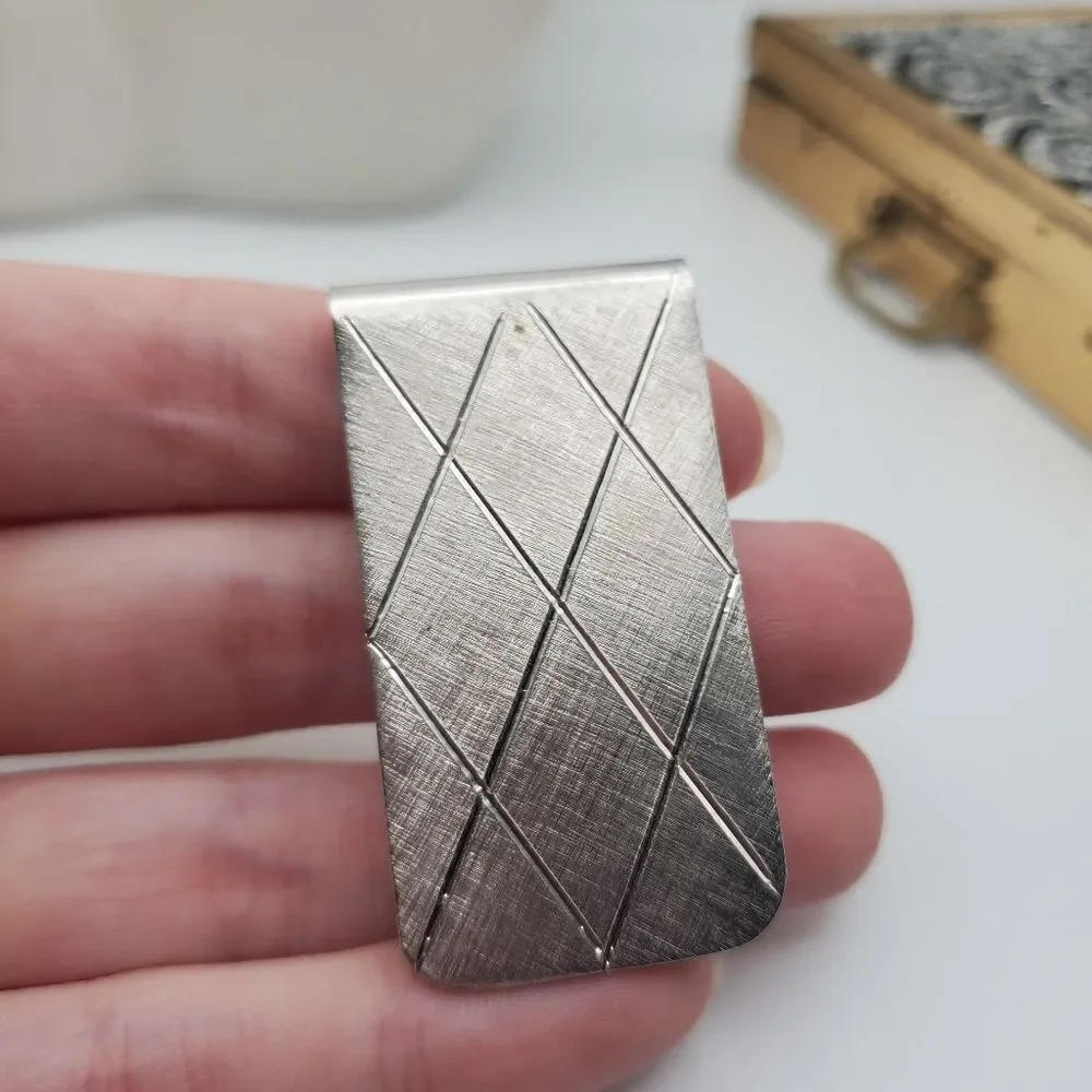 Silver tone‎ luxe money clip 💰